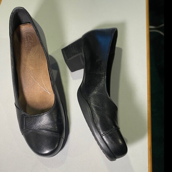 Clarks - Size 6.5M - Womens Artisan Black Rosalyn Belle Classic Heels - Picture 1 of 14